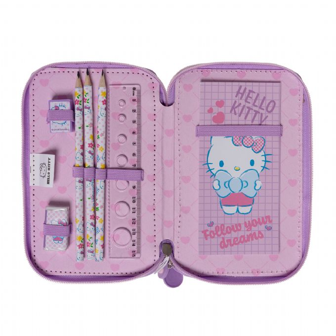 HELLO KITTY, t�ytetty penaali, 3 lokeroa version 3