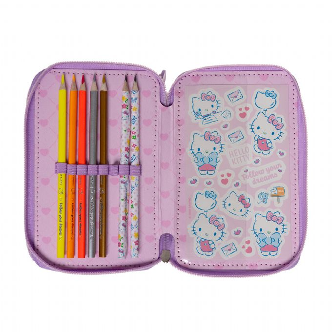 HELLO KITTY, t�ytetty penaali, 3 lokeroa version 5