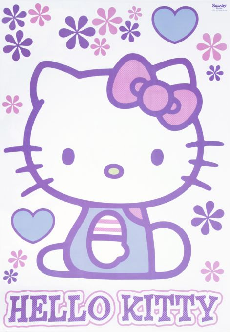 Hello Kitty vggdekaler version 4