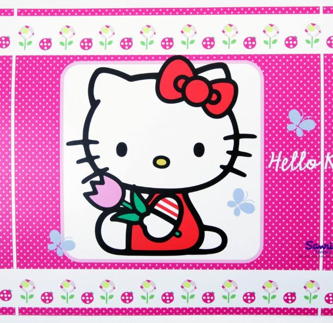 Hello Kitty tapetin reunus 15 cm version 5