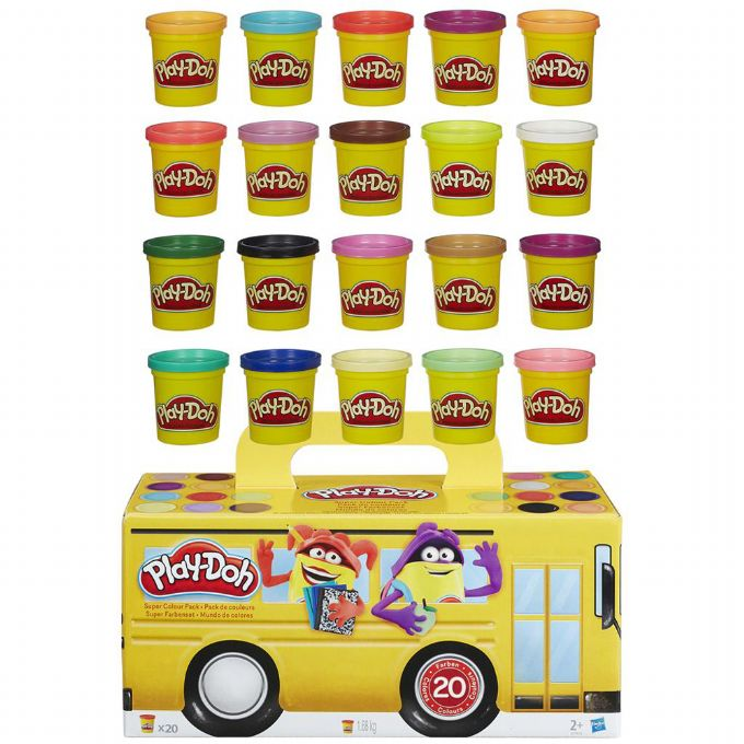 Se Play-Doh Super Color 20 bøtter hos Eurotoys