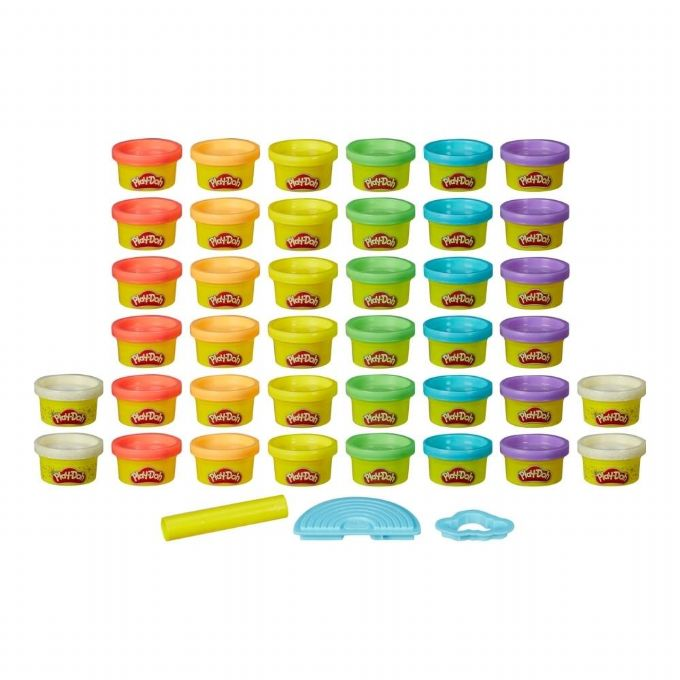 Play-Doh regnbuesett med 40 bøtter version 3