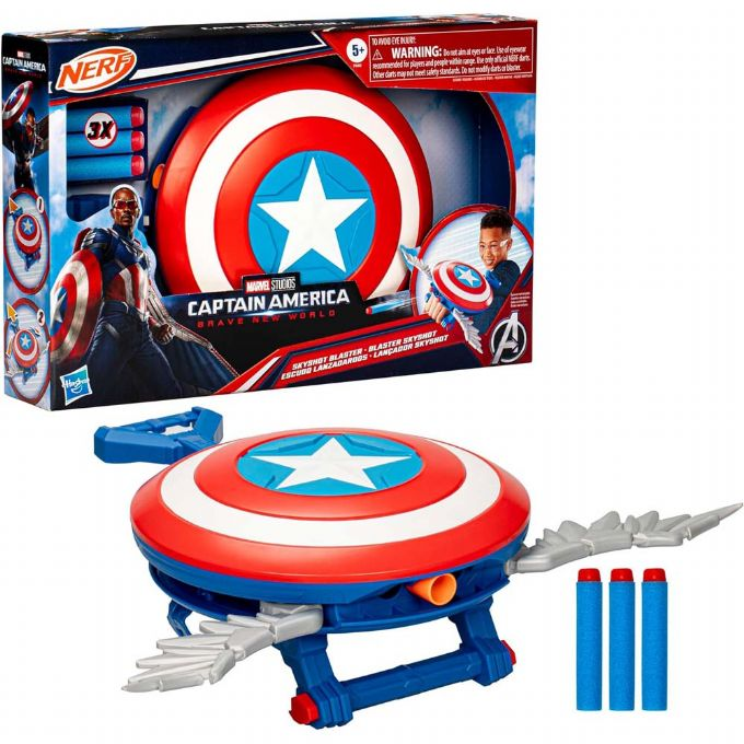 Captain America Nerf Skyshot Blaster version 1