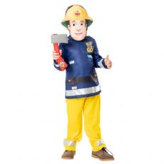Brandman Sam kostym med mask storlek 104 cm