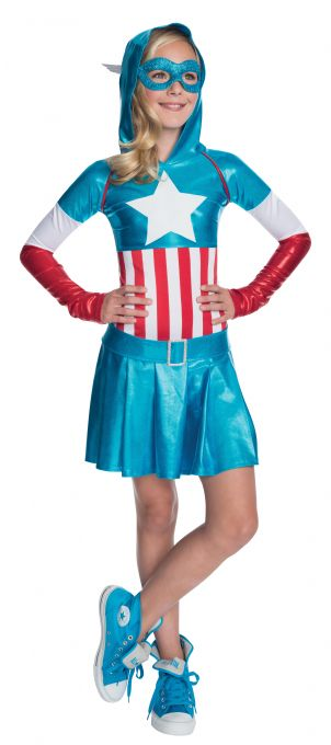 Captain America kjole 152 cm version 1