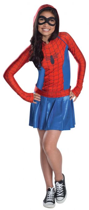 Spider Girl mekko 140cm (Spiderman 610232)