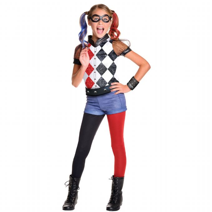Harley Quinn Deluxe kostym 110 cm version 1