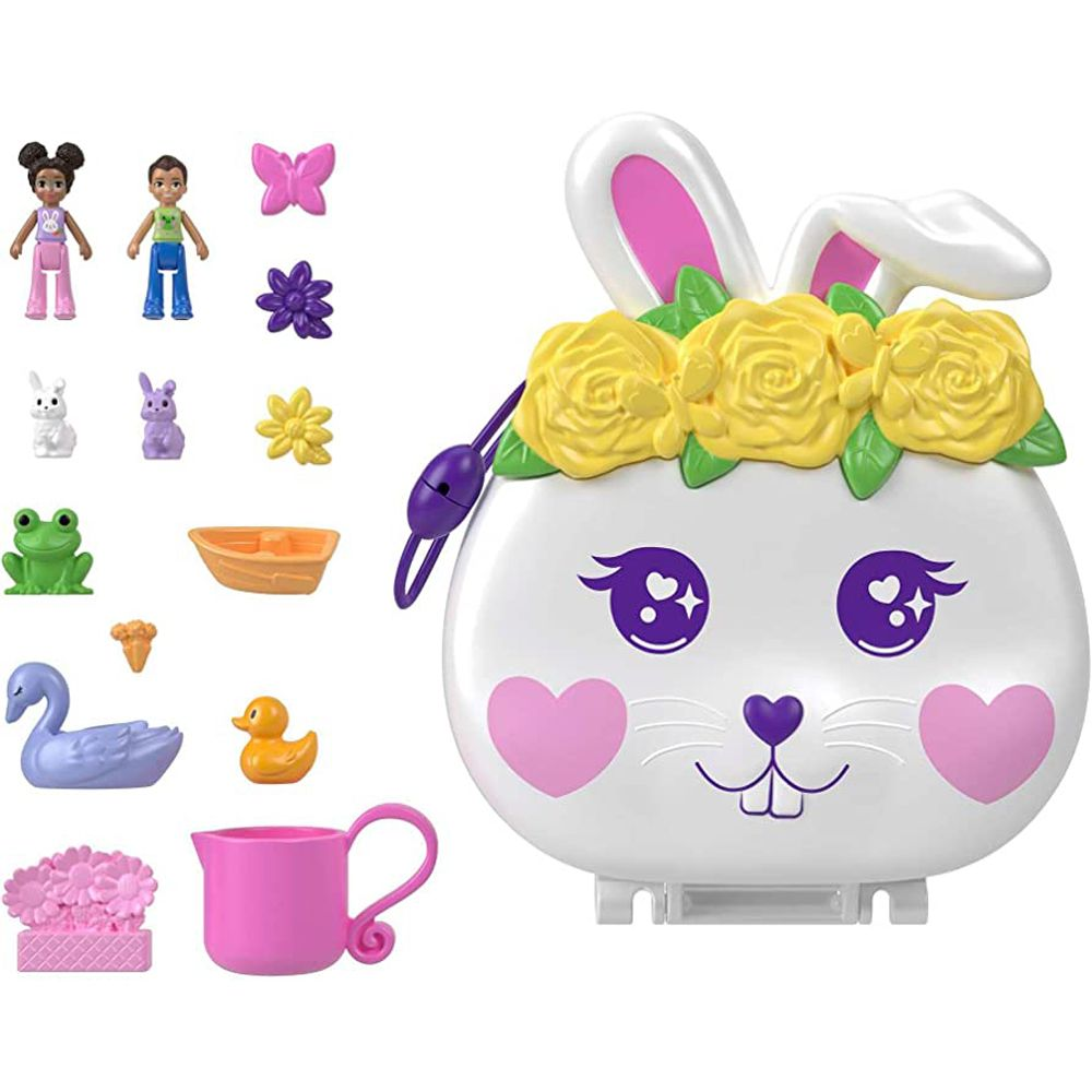 Polly Pocket Flower Garden Bunny