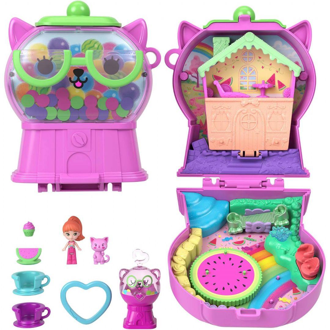 Polly Pocket Compact Watermelon Kitty Polly Pocket Compact Watermelon Kitty