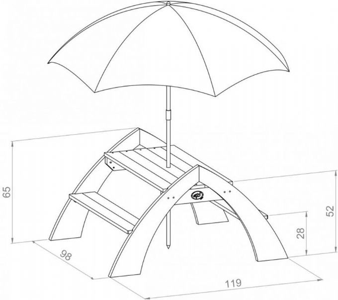 Kylo svmme med parasoll version 6