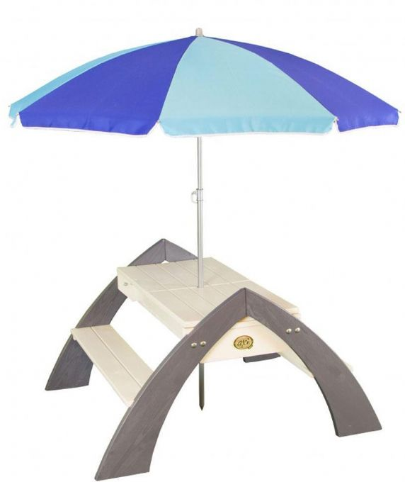 Delta havebnk med parasol version 1