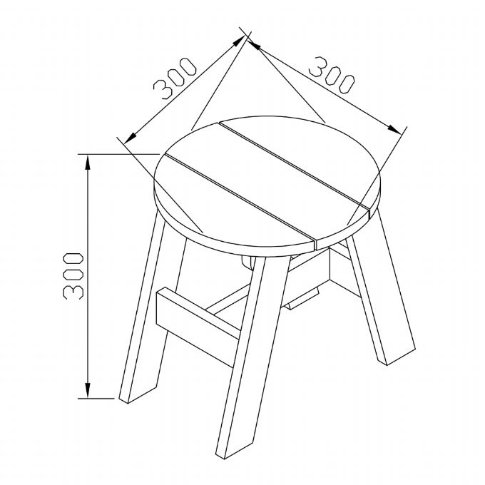 Picnic stole, 2 dele version 5