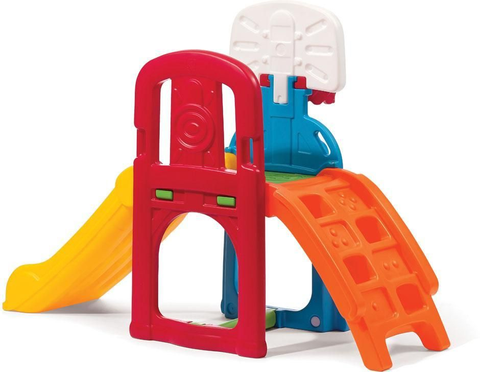 Step2 Sports -leikkikeskus liukumäellä Step2 Outdoor Basketball Set 850396