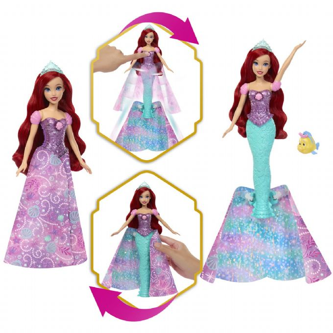 Disney Princess Transform Dukke Ariel version 3
