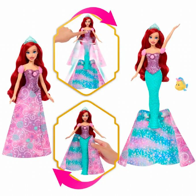 Disney Princess Transform Dukke Ariel version 6