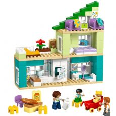 3-i-1 Moderne familiehus med figurer