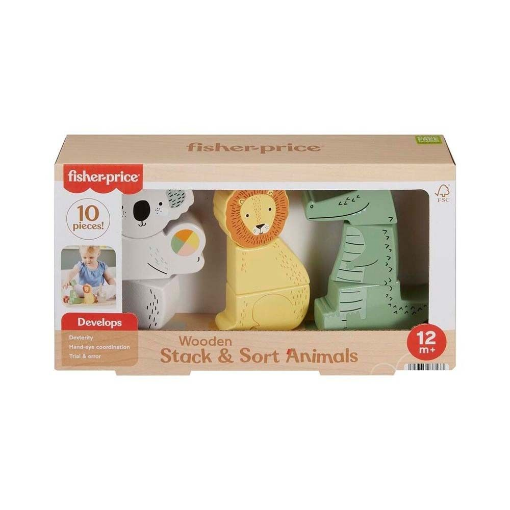 Fisher-Price HXV04 Leksak - Utbildande, Tru00e4, 10 Delar - Ju00e4mfu00f6r