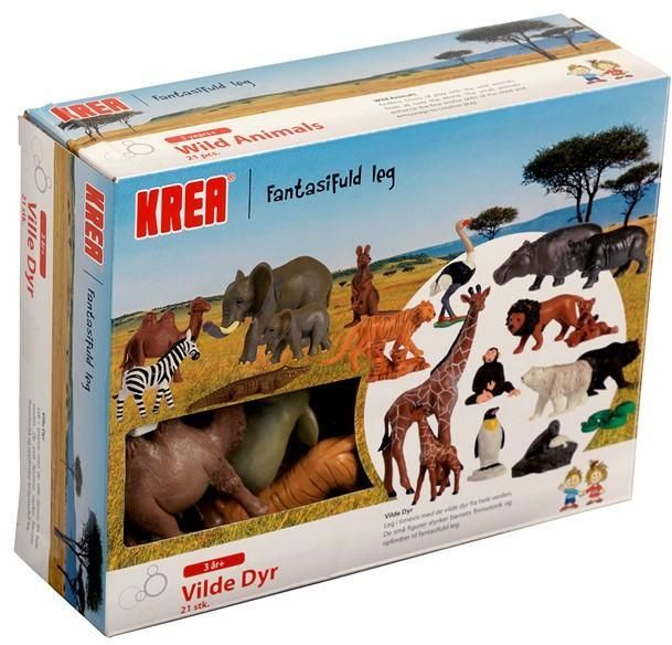 KREA Vilde Dyr 21 stk.