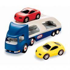 Large car transporter with 2 cars