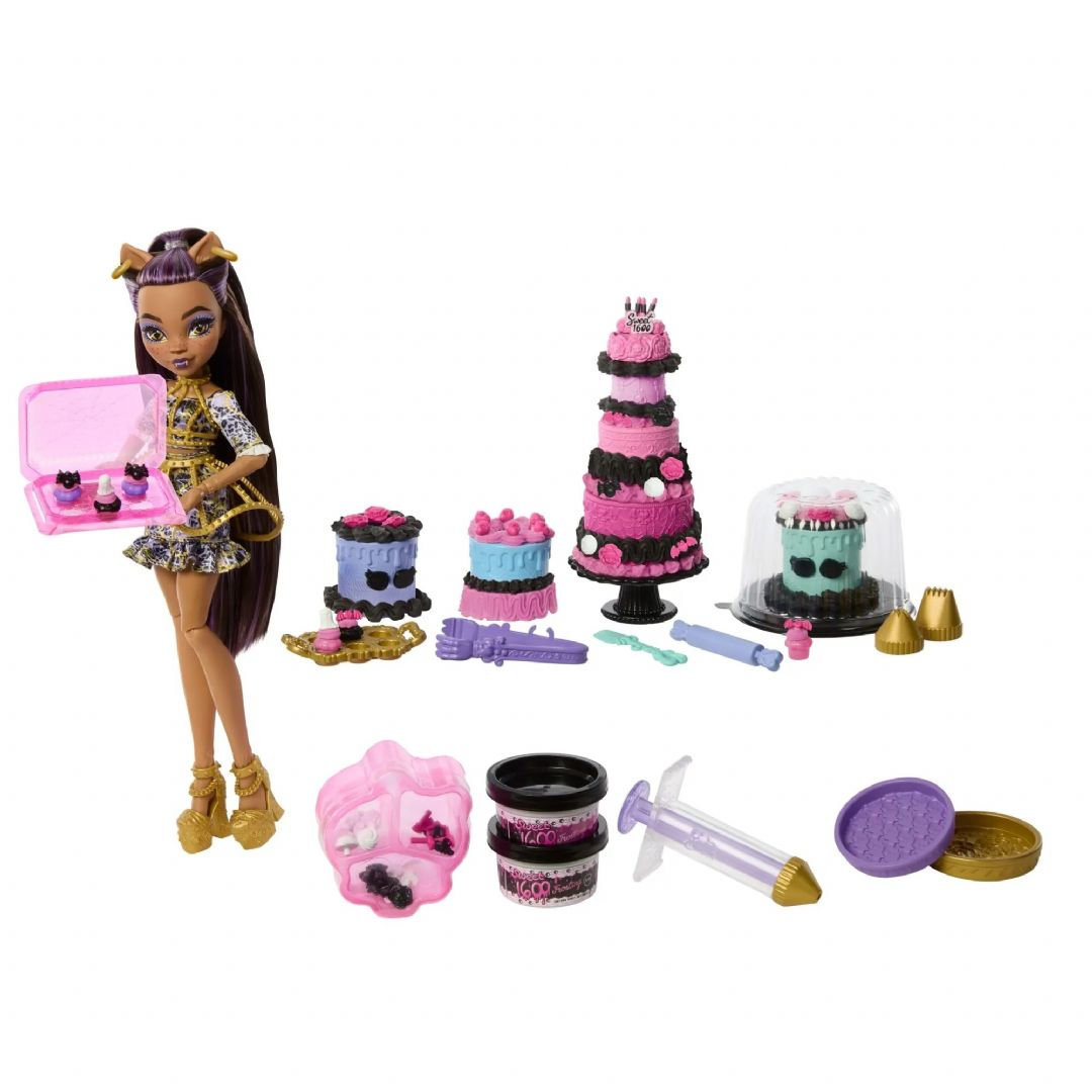 Mattel Monster High Spooky Beautiful Birthday Cake Set, Doll