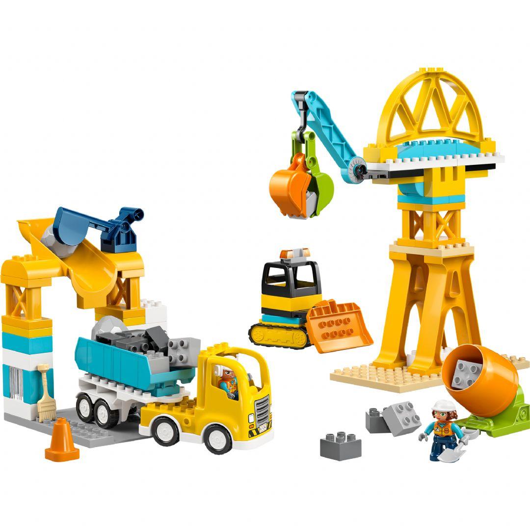 3-in-1 Rakennustyömaa ajoneuvoilla LEGO rakennuspalikat DUPLO Town 10476