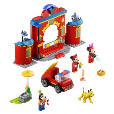 Mickey Mouse fire station and fire engine