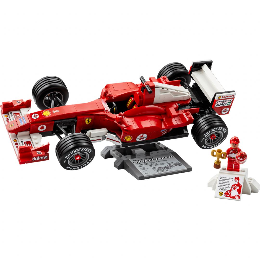 Ferrari F2004 ja Michael Schumacher LEGO Icons Ferrari rakennussarja 11375