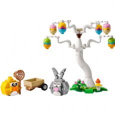 P�skehare og kylling p� eggjakt