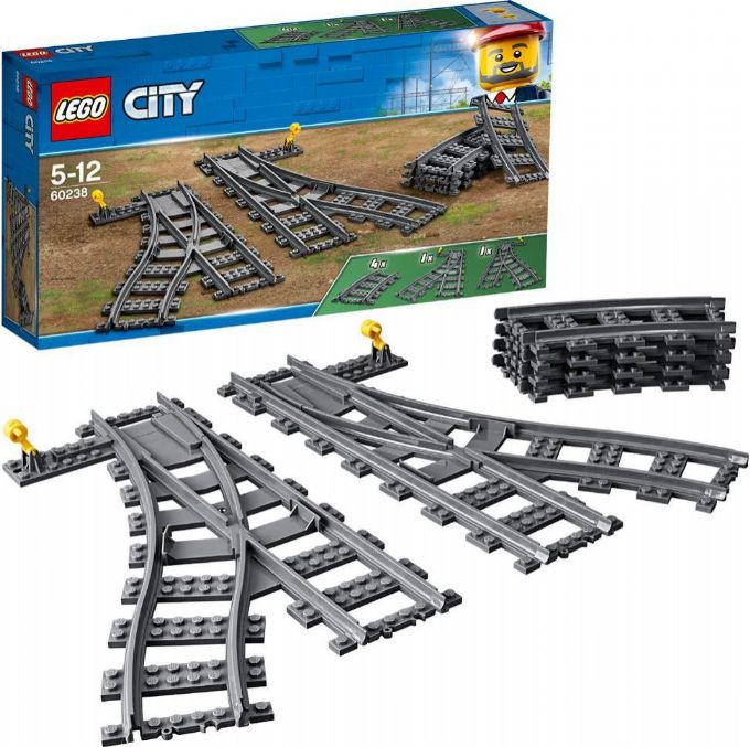 Afgang til handling Såkaldte Skiftespor - LEGO City tog 60238 Shop - Eurotoys.dk