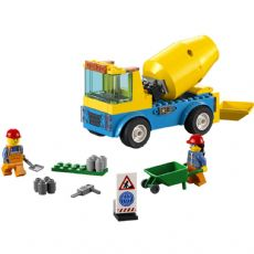Truck with cement mixer