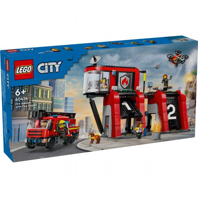 Fire station with fire truck version 2