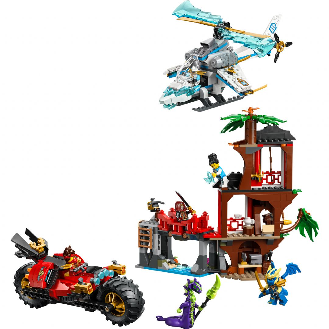 Ninjago-taistelualukset puumajassa LEGO Ninjago 71857 rakennuspalikat