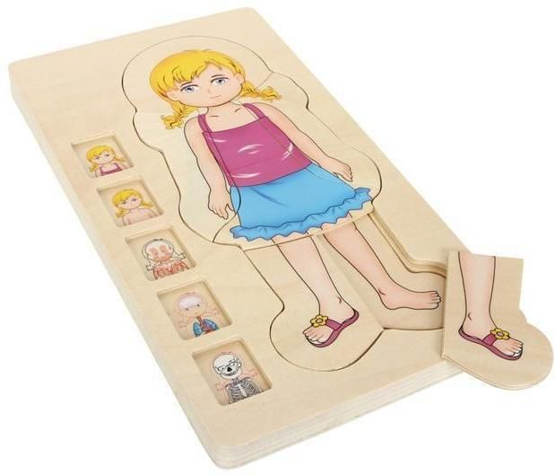 Wooden Puzzle Anatomy girl version 1