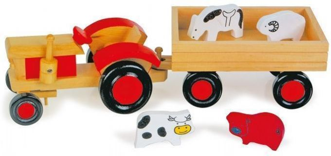 Tractor with Trailer and Animals version 1