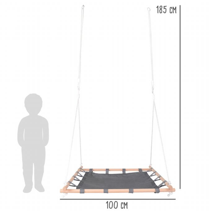Sensory swing with wooden frame version 4