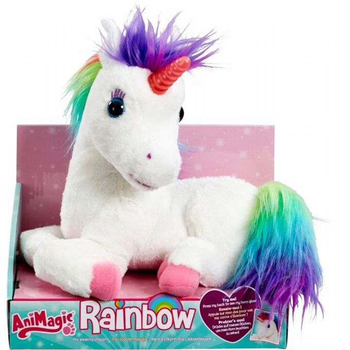 Animagic Rainbow Unicorn med Lyd og Lys version 2