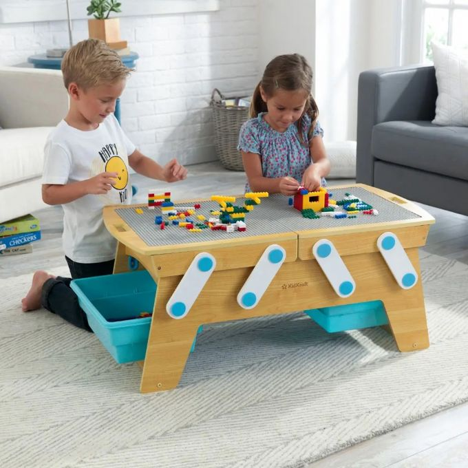 Lek- och frvaringsbord med byggklossar version 3