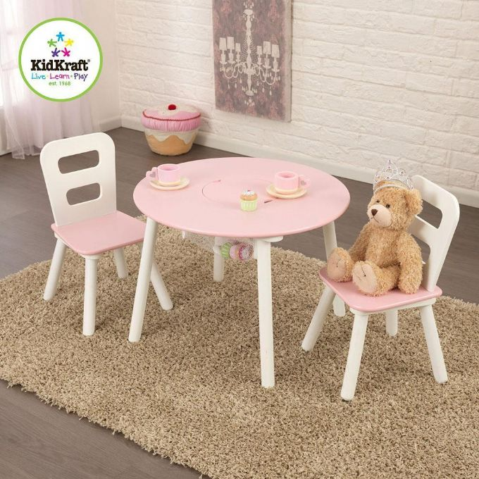 Kidkraft bord och stol set rosa version 3