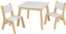 Bord med 2 stoler Hvit