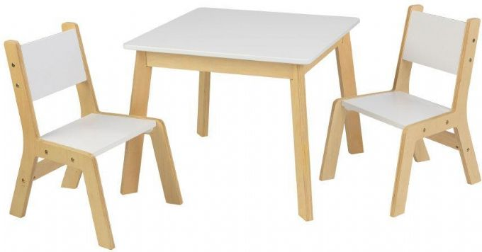 Bord med 2 stoler Hvit version 1