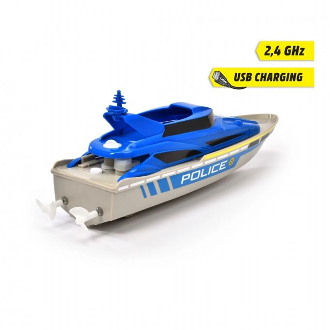Remote Control Turbo Speed Police Boat 33 cm version 3