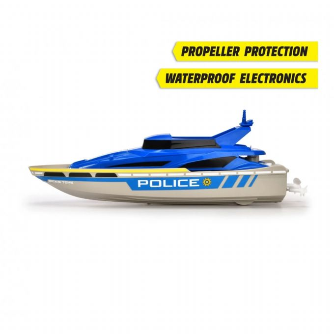 Remote Control Turbo Speed Police Boat 33 cm version 4