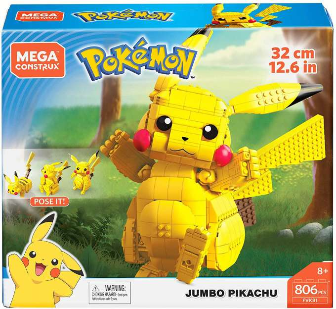 Mega Construx Pokemon Jumbo Pikachu version 2
