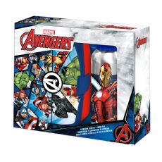 Avengers lunsjboks og vannflaskesett i aluminium