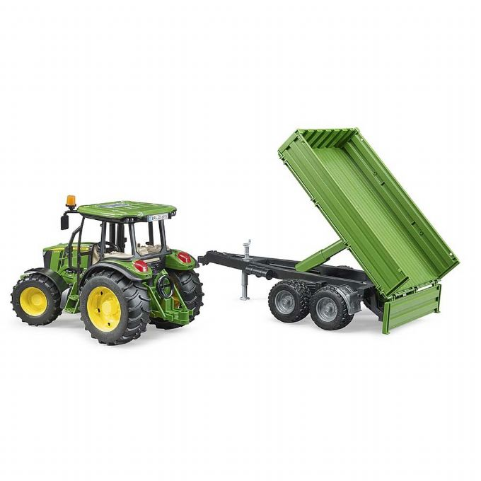 John Deere 5115 M with tipping trailer version 2