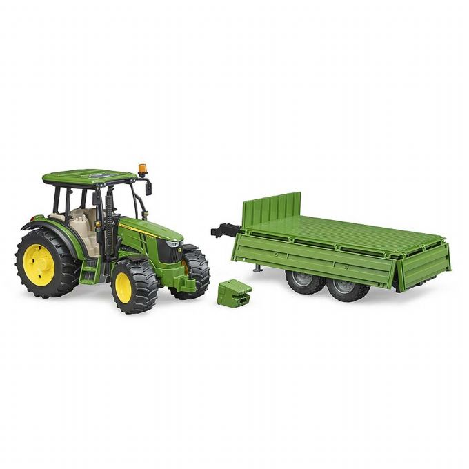 John Deere 5115 M with tipping trailer version 3