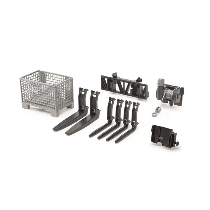 Box-type pallet, winch and forks (Bruder 02318)