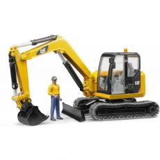 Cat Mini Excavator with worker