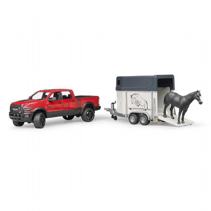Dodge RAM 2500 with horse trailer and horse version 2
