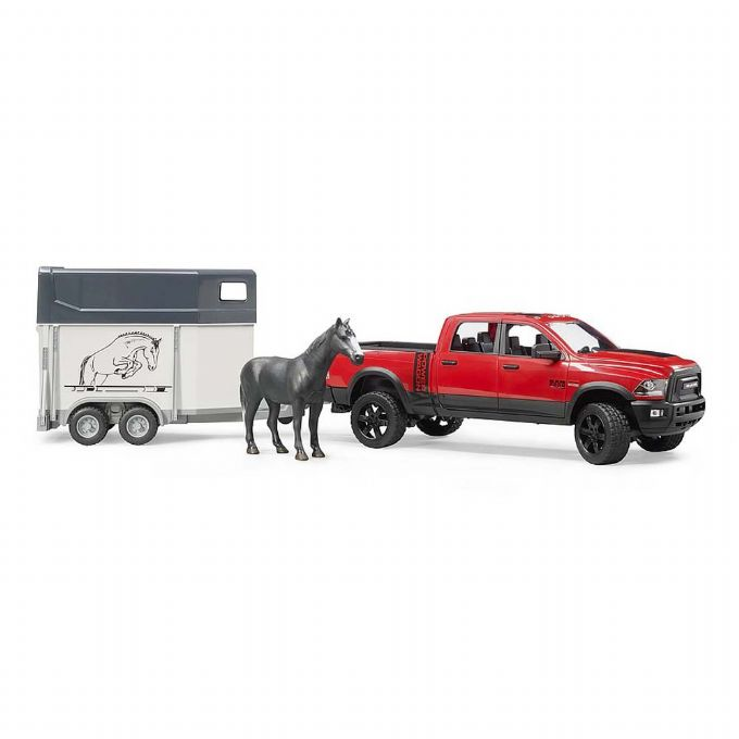 Dodge RAM 2500 with horse trailer and horse version 3